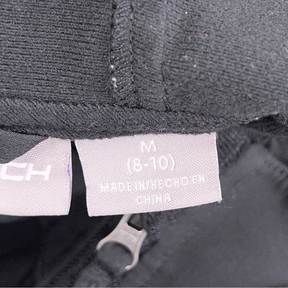 Medium Free Tech Black Jacket Hooded Windbreaker Zip Closure Outdoor Athletic - Picture 13 of 16